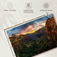 thumbnail image 6 of Elephant Stock Zion National Park At Sunset Wall Art - Horizontal Canvas Wall Art - Living Room Wall Decor - Nature Canvas - Blue And Brown Decor - 45" x 30", 6 of 8