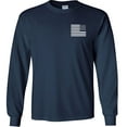 thumbnail image 2 of Fair Game Proud Vietnam Veteran Eagle Long Sleeve Shirt-Navy-Medium, 2 of 5