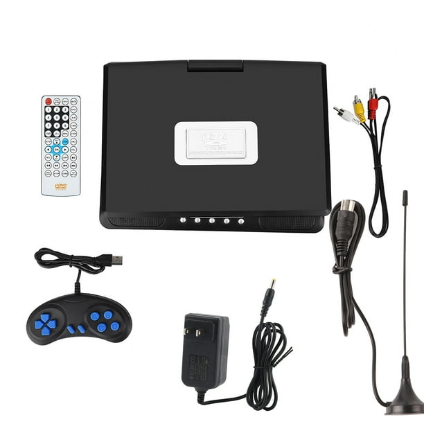 Reproductor de vídeo reproductor de DVD portátil compatible con tarjeta SD/MS/MMC/reproductor de TV para juegos USB receptor de radio pantalla LCD de 98 pulgadas para