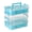 Blue, variant on 4-Tier Stackable Black Plastic Storage Box with Divided Trays and Carry Handle