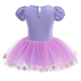 thumbnail image 2 of WIBACKER 3-9 Years Kids Girls Princess Ballet Dress Short Sleeve Leotards Skirted Tutu Dancewear Halloween Christmas Party Fancy Costume, 2 of 9