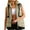Beige, variant on RQYYD Womens Hooded Puffer Vest Lightweight Zip Up Sleeveless Jackets Padded Gilet With Pockets
