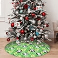 thumbnail image 5 of Sikiie Cartoon Panda And Leaf 1 30-48 inches {designName} Print Christmas Tree Skirt Snowman Xmas Tree Skirt with Edge Christmas Decorations for Holiday Party36", 5 of 7