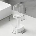 thumbnail image 3 of Toothbrush Holder Stand With Cover / Cup 3 Slots Toothbrush Holders For Bathrooms Compatible With Toothpaste Conventional Toothbrushes Storage Comb Multifunctional Storage, 3 of 7