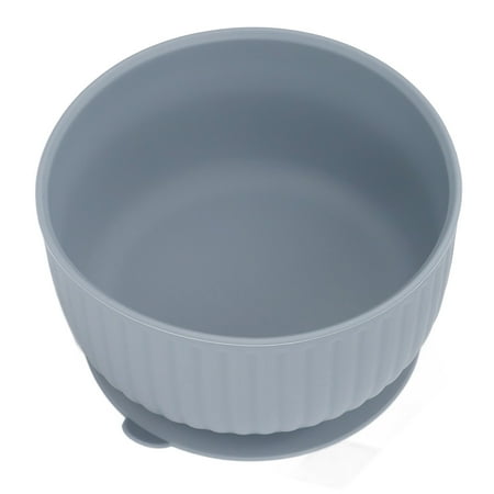 

Stay Up Kids Bowl Snack Container Easy To Food Grade Silicone Baby Bowl With Suction Odorless Anti Tipping Over For Food Fruit Soup For Over 6 Months Blue