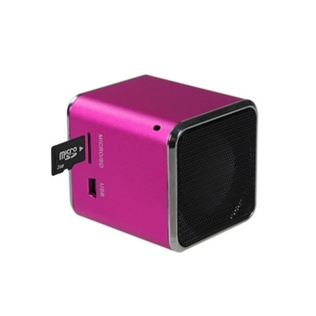 Insten Mini Hot Pink Speakers For PC puter Laptop iPod