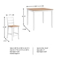 thumbnail image 6 of Ashley Furniture Gesthaven White Counter Height Dining Table Set - Set of 5, 6 of 12