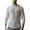 White, variant on Men's Long Sleeve See-through Tops Mesh Cutout T-Shirts