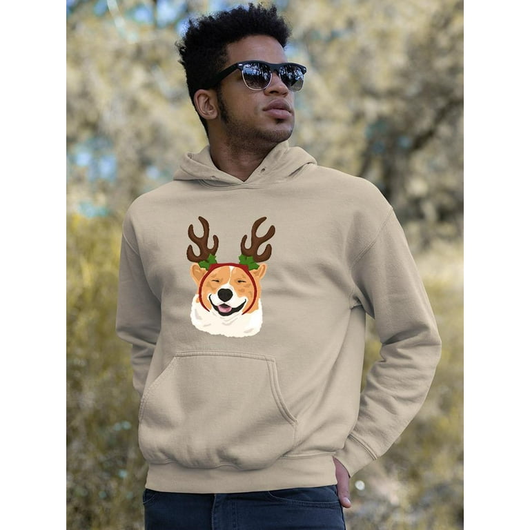 Reindeer hoodie with antlers sale