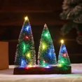 thumbnail image 4 of Mini Christmas Tree Green Cedar LED Lights Pine Needle Tree Christmas Decor Desktop Ornament Gifts New Year Home Party Supply, 4 of 4