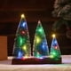 thumbnail image 4 of Mini Christmas Tree Green Cedar LED Lights Pine Needle Tree Christmas Decor Desktop Ornament Gifts New Year Home Party Supply, 4 of 4