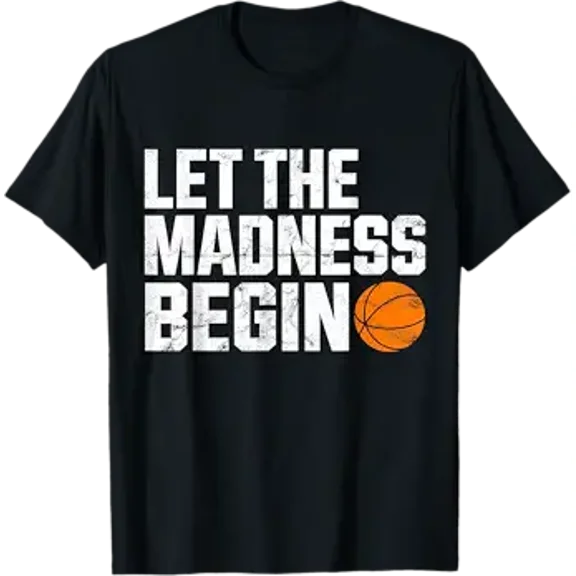 Vintage Mad March Hoop Basketball Lovers Squad Tournament T-Shirt