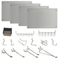 thumbnail image 5 of LUGO® 128-PC Pegboard Wall Organizer Kit, 24"x16", with 4 Boards, Gray, 5 of 7