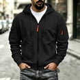 thumbnail image 4 of Trikvn Men's Full Zip Hoodies Sweatshirts Long Sleeve Casual Athletic Jackets with Arm Zipper Pockets Outdoor Hiking Workout Activewear Winter Coats Relaxed Fit Outerwear, 4 of 5