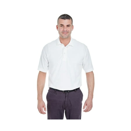UltraClub Men's Whisper Pique Polo Shirt, Style