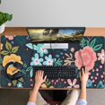 thumbnail image 4 of Long Mouse Pads for Desk,Pioneer Flower Floral Print Pattern Desk Mats on Top Of Desks, Desk Mouse Pad Extra Large with 3mm Non-Slip Base and Stitched Edge for Gaming,Office,Work,Home 47.3"x23.6", 4 of 6