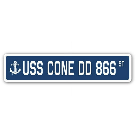 USS CONE DD 866 Street Sign us navy ship veteran sailor gift