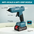 thumbnail image 2 of Doulami 100W Cordless Hot Glue Gun with 2.5A Battery and 40 Pcs Glue Sticks Perfect for Crafts, 2 of 11