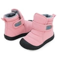 thumbnail image 3 of JAN & JUL Warm Insulated Rain Snow Boots for Girls (Dusty Pink, Size 7 Toddlers), 3 of 7