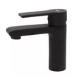 thumbnail image 1 of Monomando Lavabo U Ovalin Baño Acero 304 Corto Negro Mate Bc, 1 of 4