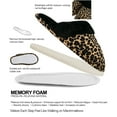 thumbnail image 2 of Comfy Leopard Print Unisex Soft Memory Foam Slippers With No-Slip Rubber Sole And Arch Support For Indoor Or Outdoor Daily Use, 2 of 4