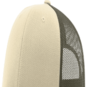 Richardson 115 Males Trucker Hat Cap for Adult, Cream/Loden/Dark Orange