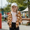 thumbnail image 3 of Xoenoiee Daisy Flower Print Zip Up Hoodies with Pocket for Girls Toddler Hooded Sweatshirts with Pockets Long Sleeve Fleece Jacket Sweaters Casual Coat Athletic Clothes, 6-7 Years, 3 of 7