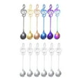 thumbnail image 2 of 6Pcs Music Note Spoons Creative Cute Teaspoons Stainless Steel Staff Musical Notation Shaped Coffee Spoons Cute Kitchen Utensil Spoon for Coffee Sugar Dessert Cake Ice Cream Spoon Tablewa, 2 of 8