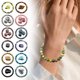 thumbnail image 2 of Ruifaya Pulsera de cuentas naturales para mujer, pulseras elásticas ajustables con piedra de ojo de tigre, joyas elásticas con cuentas redondas, regalos de protección de yoga para ella, piedras insp, 2 of 7