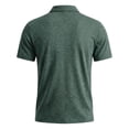 thumbnail image 7 of vdgthytj Workout Shirts for Men Short Sleeve Quarter Zip Neck Lightweight Breathable Solid Gym Athletic Pullover, 7 of 7