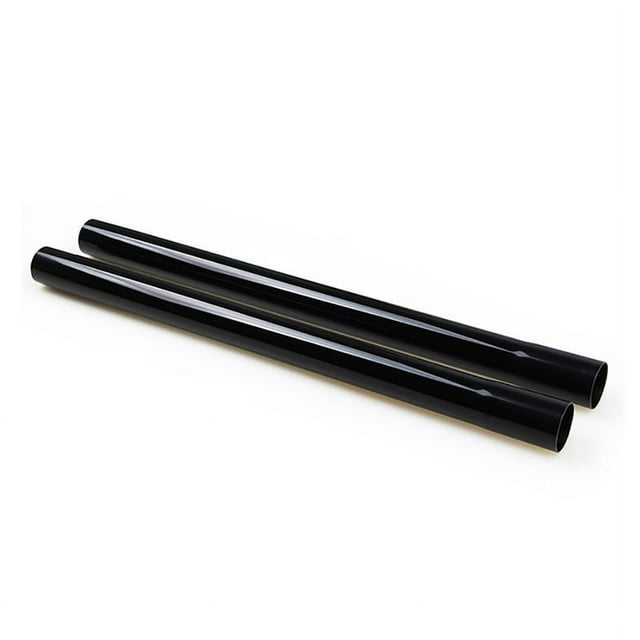 Universal Extension Wands for Vacuum Cleaner Craftsman, two black plastic wand pipes with a 32mm inner diameter. Ideal vacuum accessories for extending reach to clean ceilings, high shelves, and corners. Compatible with Eureka, Shop-Vac, and other household vacuum cleaners requiring 1-1/4 inch inner hose ends.