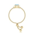 thumbnail image 3 of Angara Natural 0.4 Ct. Aquamarine Solitaire Ring in 14K Yellow Gold for Women (Ring Size: 12), 3 of 9