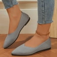 thumbnail image 4 of Miluxas Womens Round Toe Flats ,Comfort Knit Flats,Slip-on Breathable Flat Shoe,Soft Casual Ballet Shoes Elegant Flats, 4 of 9