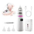 thumbnail image 3 of Aspirador Nasal Bebe Eléctrico Malubero Blanco con Rosa, 3 of 5