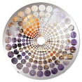 thumbnail image 2 of Designart "composition Fusion I" Abstract Collages Radial Dot Round Wall Mirror - Abstract Oval Printed Decorative Mirror - Multiple Color Options, 2 of 5