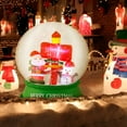 thumbnail image 1 of Gymax 4FT Christmas Inflatable Snow Globe Blow Up Yard Decoration w/ LEDs & Air Blower, 1 of 10