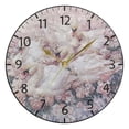 thumbnail image 5 of YAZAOO Decorative Wall Clock Size：25cm Harmony in Bloom Design Pattern Clock, 5 of 10