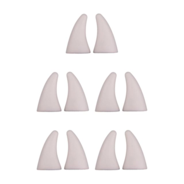 Guardoinrt 2pcs/set Sticker Turn Heads With Waterproof Devil Horn Car Roof Decoration white 5Set