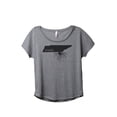 thumbnail image 1 of Thread Tank Home Roots State Tennessee TN Women's Relaxed Slouchy Dolman T-Shirt Tee Heather Grey Small, 1 of 4