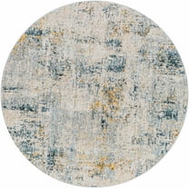 Hauteloom Montreat Living Room, Bedroom Area Rug - Beige, Green, Gray - 6'7"-Round