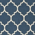 thumbnail image 2 of Safavieh Courtyard Alyssa Geometric Indoor/Outdoor Runner Rug, 2'3" x 10', Navy/Beige, 2 of 6