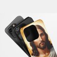 thumbnail image 4 of Jesus Christ Portrait For All iPhone Series Protective Phone Case Religious Art Golden White, 4 of 7