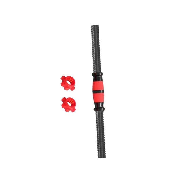 Maytalsory Barbell Bar Portable AntiSlip Grip Threaded Handles for Exercise a rigid steel Workout Gym 51cm