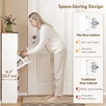 thumbnail image 4 of HOMCOM Armoire à Chaussures avec 2 Tiroirs Basculants, Armoire de Rangement pour Chaussures Étroite, Blanc, 4 of 10