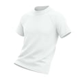 thumbnail image 5 of Rggeeun Child Boys Swimsuit Set Solid Color Slim Fit Elastic Short Sleeve Swim Shirt Crew Neck for Summer Water Surfing Trendy Beachwear,Multicolor,9-10 Years, 5 of 5