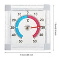 thumbnail image 5 of Hariumiu Window Thermometer Waterproof Adhesive Indoor Outdoor Temperature Gauge High Accuracy Square Plastic Digital Thermometer, 5 of 7
