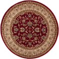 thumbnail image 1 of Well Woven 549304R Sarouk Tapis Rond Traditionnel&44; Rouge - 3 Pi 11 Po., 1 of 3