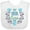 AA-White, variant on Inktastic My Yaya Loves Me with Hearts and Flowers Boys or Girls Baby Bib