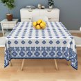 thumbnail image 4 of Tchckioa Boho Blue Square Tablecloth,54x54 Inch Waterproof Table Cloth Cover for Restaurant Decor, 4 of 6