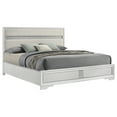 thumbnail image 3 of Miranda 54-inch Upholstered California King Panel Bed White, 3 of 12